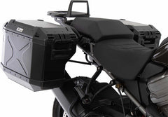 Hepco & Becker Side carrier cutout black incl. Xplorer black sideboxes for Harley Davidson Pan America (2021-) | 6517600 00 01-01-40