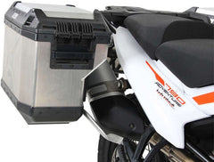 Hepco & Becker Side carrier cutout stainless steel incl. Xplorer silver sideboxes for KTM 890 Adventure / R / Rally (2021-) | 6517617 00 22-00-40