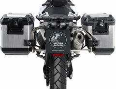 Hepco & Becker Side carrier cutout stainless steel incl. Xplorer silver sideboxes for KTM 890 Adventure / R / Rally (2021-) | 6517617 00 22-00-40