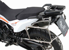 Hepco & Becker Side carrier cutout stainless steel incl. Xplorer silver sideboxes for KTM 890 Adventure / R / Rally (2021-) | 6517617 00 22-00-40