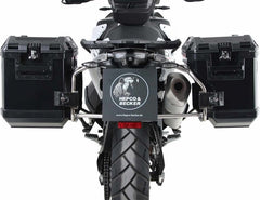 Hepco & Becker Side carrier cutout stainless steel incl. Xplorer sideboxes black for KTM 890 Adventure / R / Rally (2021-) | 6517617 00 22-01-40