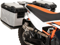Hepco & Becker Side Carrier Cutout Stainless Steel Incl. Xplorer Silver Sideboxes For KTM 890 Adventure / R / Rally (2023-) | 6517656 00 22-00-40