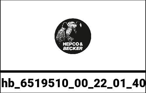 Hepco & Becker Sidecarrier Cutout stainless steel incl. Xplorer black sideboxes for Honda CRF1000L Africa Twin Adventure Sports/ DCT (2018-2019) | 6519510 00 22-01-40