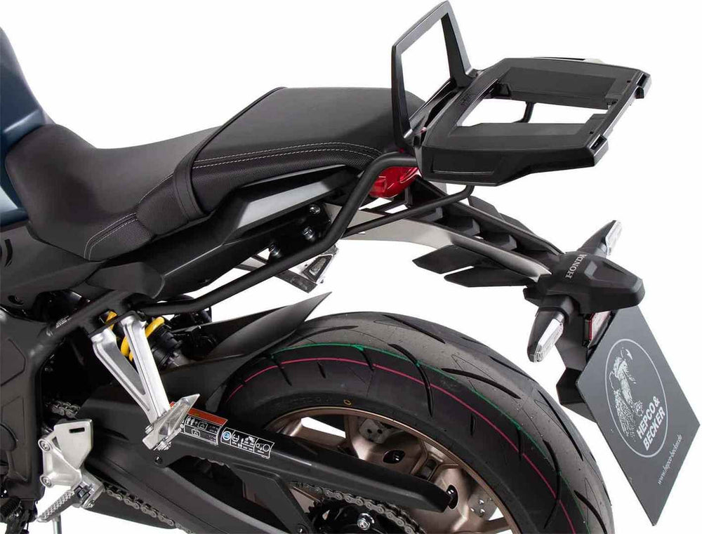 Hepco & Becker Alurack top case carrier black for Honda CB 650 R (2021-) | 6529529 01 01
