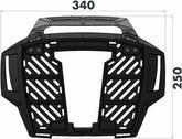 Hepco & Becker Alurack top case carrier black for Honda CBR 650 R (2021-) | 6529532 01 01