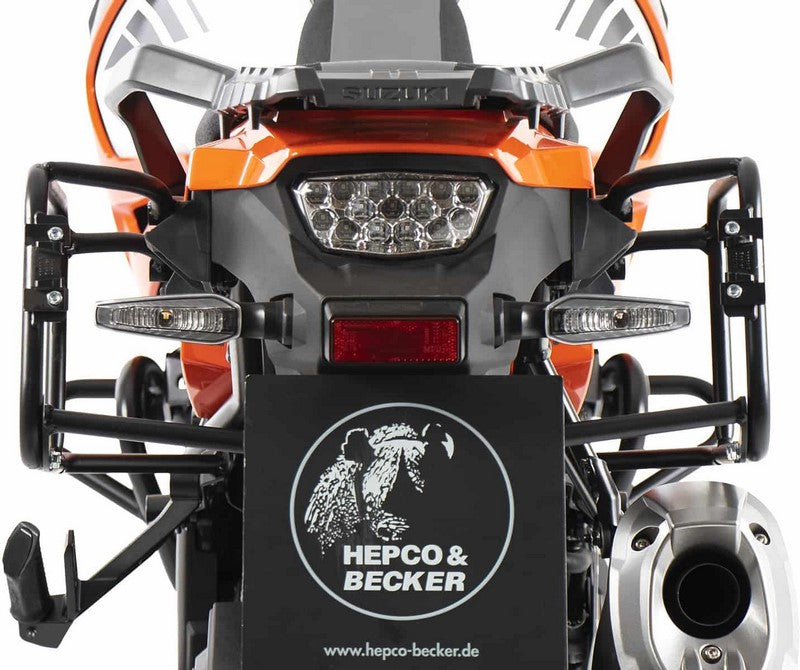Hepco & Becker Sidecarrier permanent mounted - black for Suzuki V-Strom 1050/XT (2020-) | 6533544 00 01