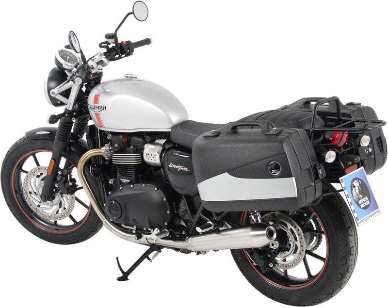 Hepco & Becker Sidecarrier permanent mounted-chrome for Triumph Street Twin from 2016 | 6537543 00 02