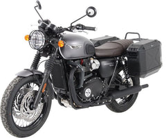 Hepco & Becker Sidecarrier permanent mounted-chrome for Triumph Bonneville T 100 / Black from 2017 | 6537559 00 02