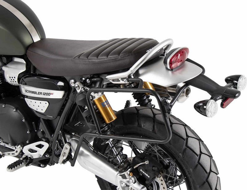 Hepco & Becker Sidecarrier one-sided left permanent mounted - black for Triumph Scrambler 1200 XE (2019-) | 6537588 00 01
