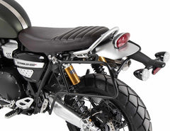 Hepco & Becker Sidecarrier one-sided left permanent mounted - black for Triumph Scrambler 1200 XE (2019-) | 6537588 00 01
