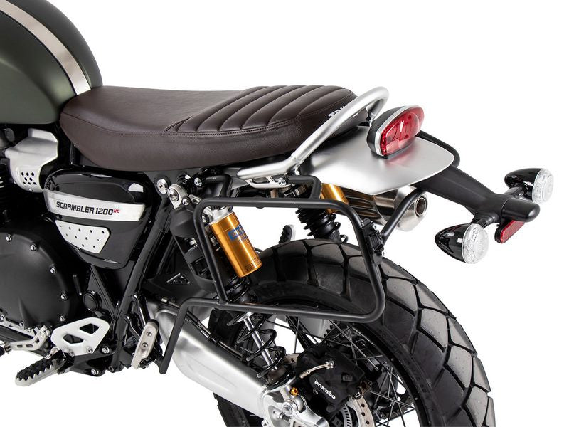 Hepco & Becker Side Carrier One-Sided Left Permanent Mounted Black For Triumph Scrambler 1200 XE (2024-) | 6537675 00 01