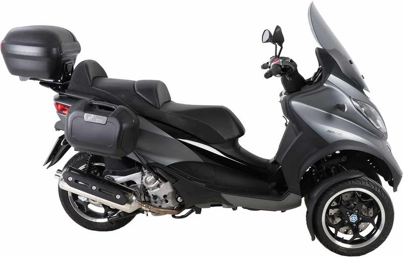 Hepco & Becker Alurack topcasecarrier for original rear rack - black for Piaggio MP3 500 (2015-) | 6557596 01 01