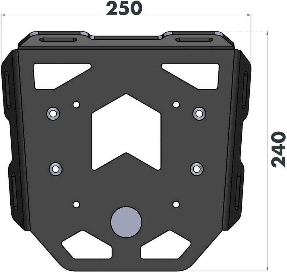 Hepco & Becker Minirack soft luggage rear rack for Yamaha Ténéré 700 World Raid (2022-) | 6604579 01 01