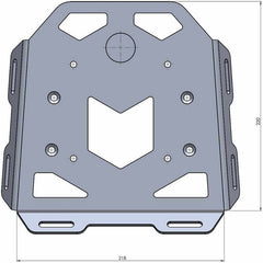 Hepco & Becker Minirack soft luggage rear rack for Honda CBR 650 R (2021-) | 6609532 01 01