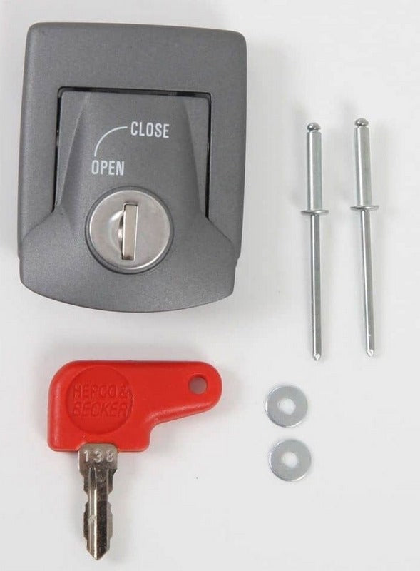 Hepco & Becker Lid lock - silver | 710114 00 09-144