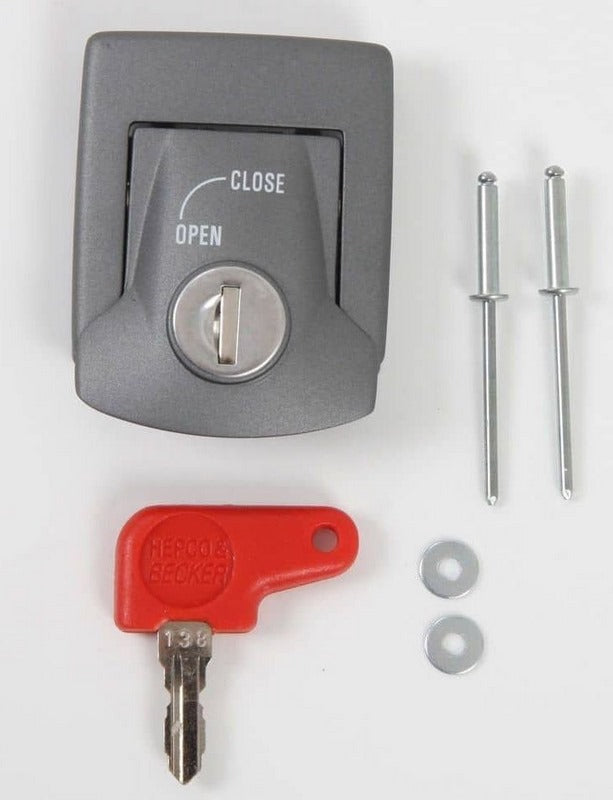 Hepco & Becker Lid lock - silver | 710114 00 09-956