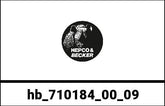 Hepco & Becker Lock plate silver outside for Hepco&Becker Gobi sidecase | 710184 00 09