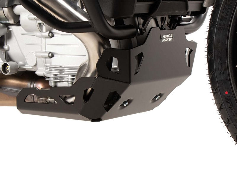 Hepco & Becker Engine Protection Plate Black For Moto Guzzi Stelvio (2024-) | 810560 00 01