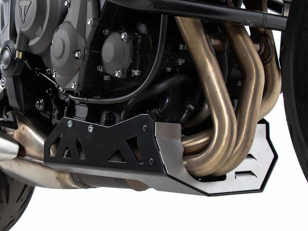 Hepco & Becker bash plate silver/black for Triumph Trident 660 (2021-) | 8107612 00 91