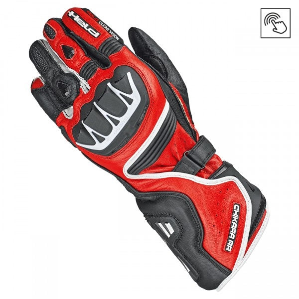 Held Chikara RR Black-Red Sport Gloves | 2823-2