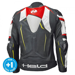 Held Safer II Black-White-Red Leather Jacket | 51933-7