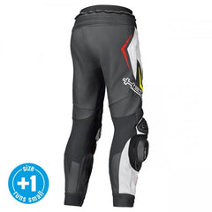 Held Grind II Black-White-Red Leather Trouser | 51953-7