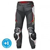 Held Grind II Black-White-Red Leather Trouser | 51953-7