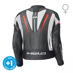 Held Debbie II Black-White-Red Leather Jacket | 5730-7