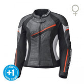 Held Debbie II Black-White-Red Leather Jacket | 5730-7