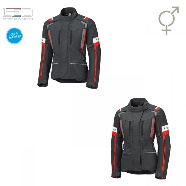 Held 4-Touring II Black-Red Textile Jacket | 62121-2
