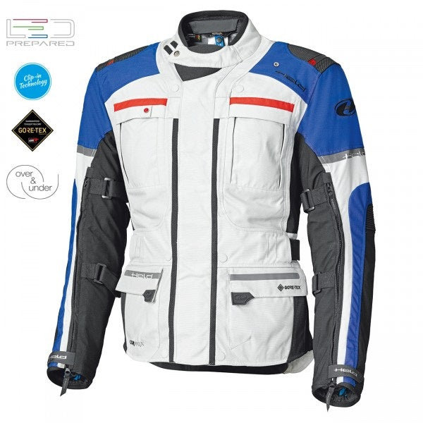Held Carese Evo Grey-Blue Textile Jacket | 62140-69