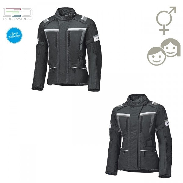 Held Tourino Top Black-White Textile Jacket | 62220-14