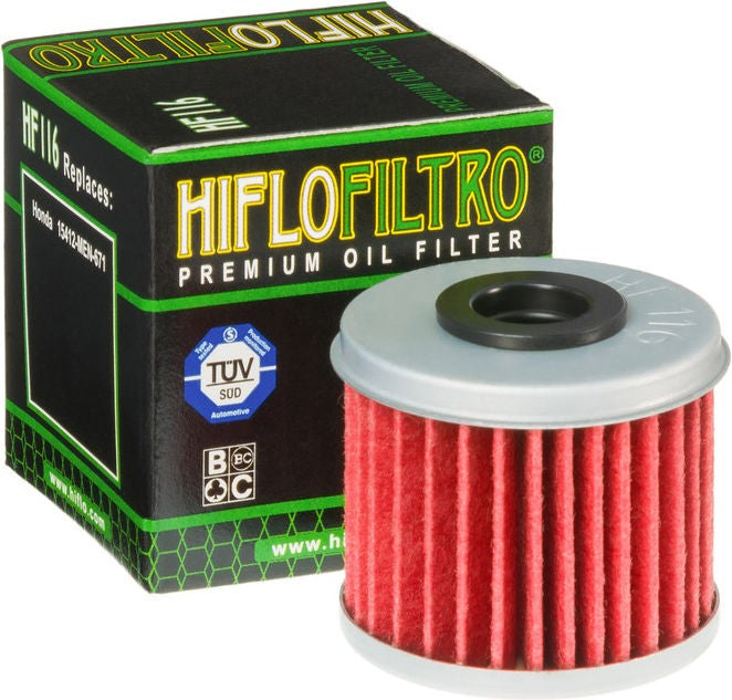 Hiflofiltro Oil filter HF116 | HF116