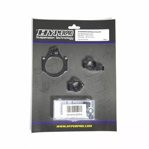 HYPERPRO Steering Damper Mounting Kit SD MNT KIT SPORTSTER S 06040257 / MK-HD12-S005-B | MK-HD12-S005-B