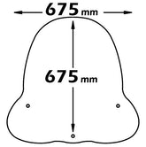 Isotta Windshield Medium Protection, Smoked Clear | Q871