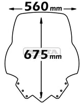 Isotta Medium Protection Windshield | SC2767