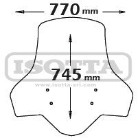 Isotta Windscreen Medium Protection Serigr.Isotta | SC4255