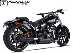 IXIL Slip On Exhaust (Lower Muffler) - Ironhead Round Black | HD 1005 SB