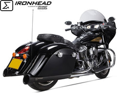 IXIL Slip On Exhaust (Right Muffler) - Ironhead Round Black | HI 2018 SB