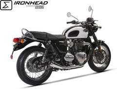 IXIL Slip On Exhaust (Left Muffler) - Ironhead Conical Matt Inox | OT 463 SS