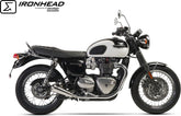 IXIL Slip On Exhaust (Left Muffler) - Ironhead Conical Matt Inox | OT 463 SS