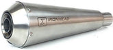 IXIL Slip On Exhaust (Left Muffler) - Ironhead Conical Matt Inox | OT 465 SS