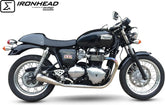 IXIL SLIP ON (LEFT MUFFLER) - IRONHEAD CONICAL MATT INOX | OT471SSS