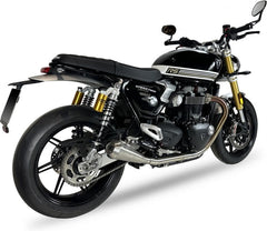 SLIP ON (LEFT MUFFLER) - IRONHEAD CONICAL MATT INOX