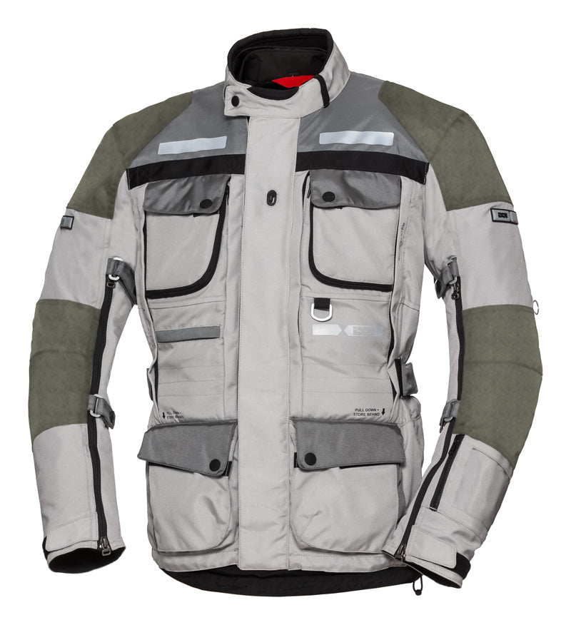 IXS Tour LT Jacket Montevideo-Air 2 light grey-dark grey 2XL | X51039