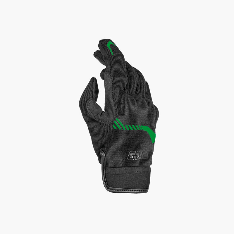 IXS Gloves Jet-City Black-Green | ZG40709-037