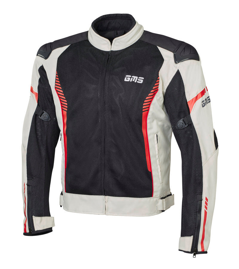 IXS Jacket Samu Mesh Beige-Black-Red | ZG51005-832