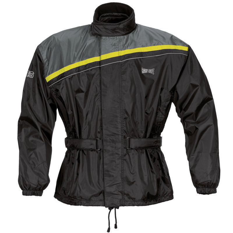 IXS Rain Jacket Douglas Black-Yellow Fluo | ZG79300-350
