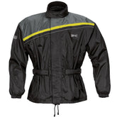 IXS Rain Jacket Douglas Black-Yellow Fluo | ZG79300-350