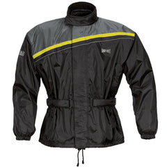 IXS Rain Jacket Douglas Black-Yellow Fluo | ZG79300-350